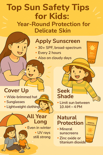 Top Sun Safety Tips for Kids: Year-Round Protection for Delicate Skin